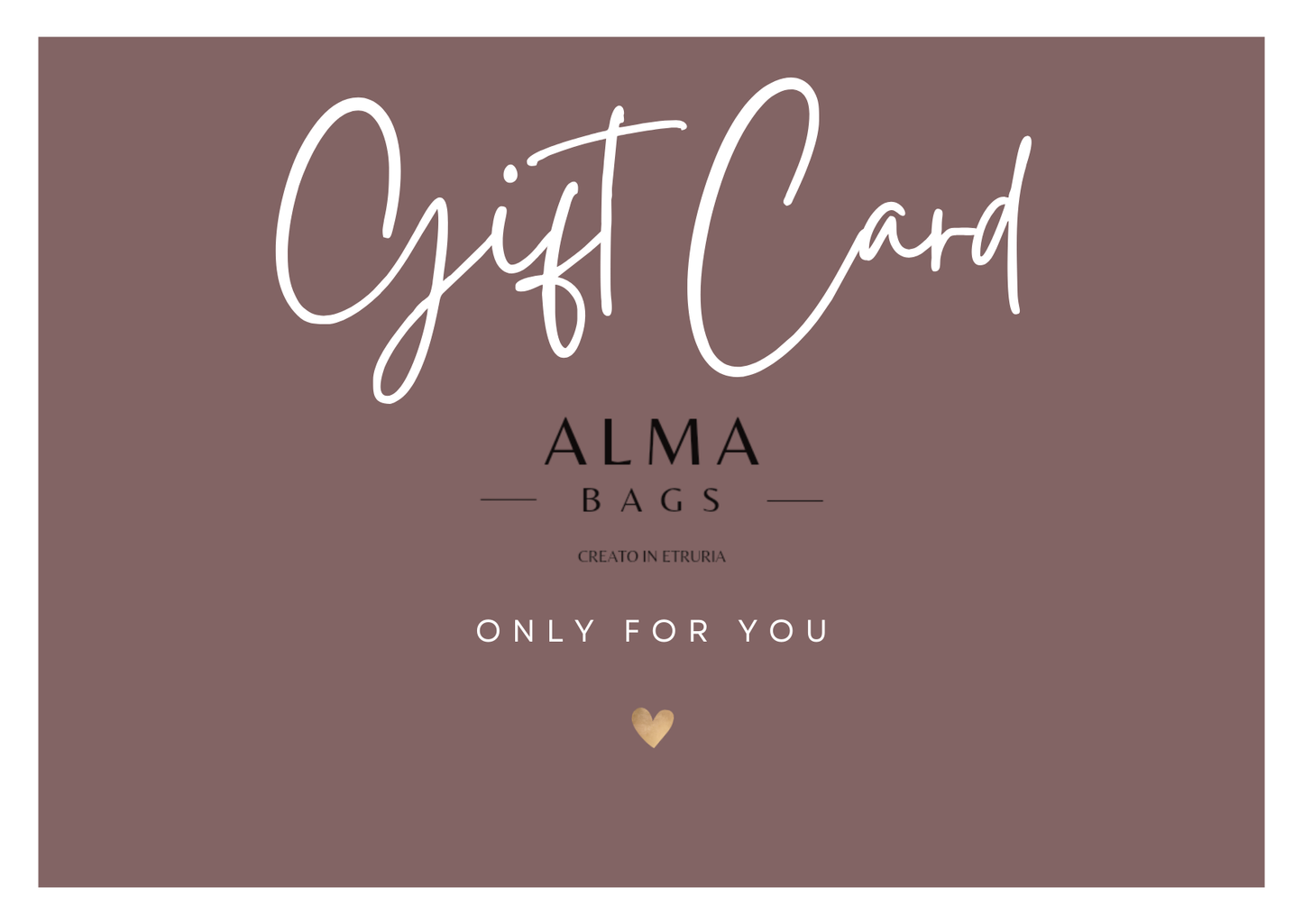 GIFT CARD ALMA BAGS