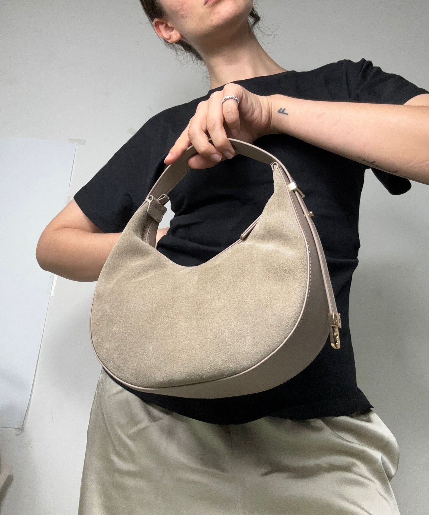 BORSA RADDA HOBO BAG SUEDE